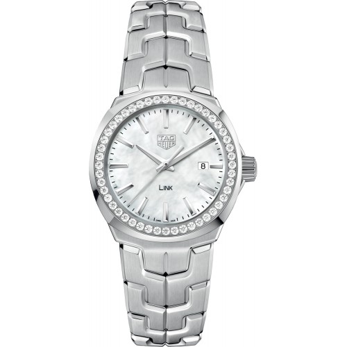 Tag Heuer Link 32m Pearl White Dial Ladies Watch WBC1314-BA0600 Tag Heuer Link 32m Pearl White Dial Ladies Watch WBC1314-BA0600